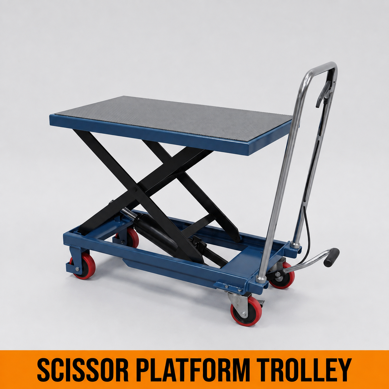 Scissor platform trolley