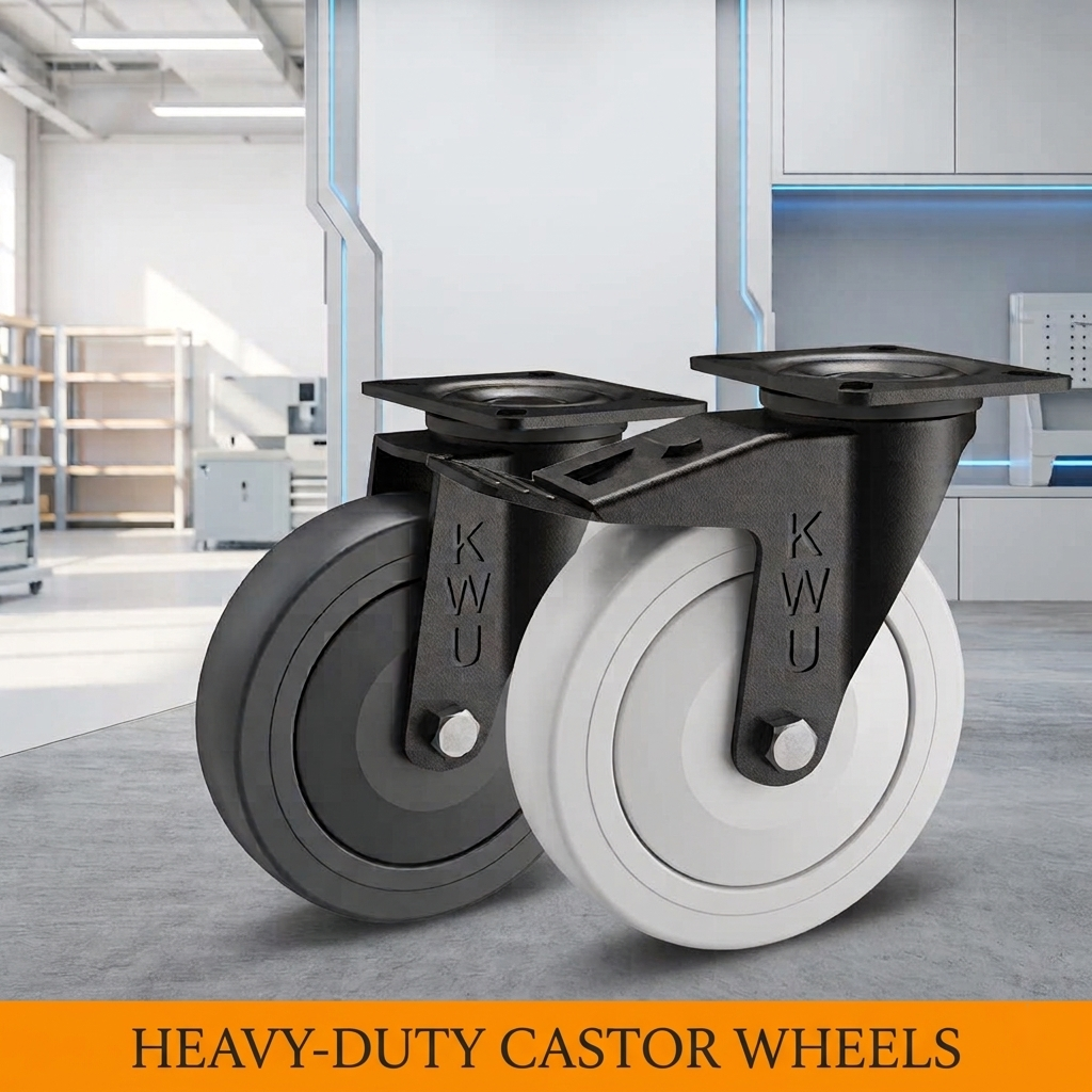Heavy-duty castor wheels