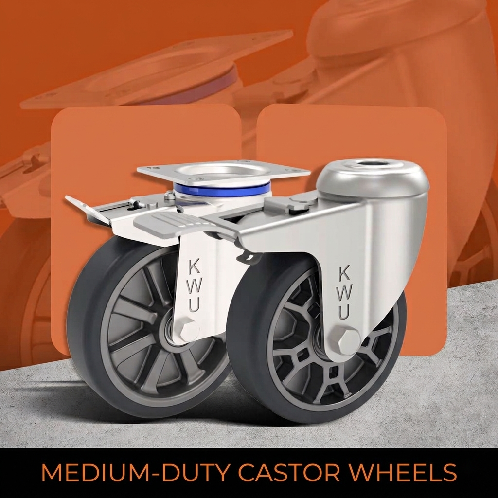 Medium-duty castor wheels