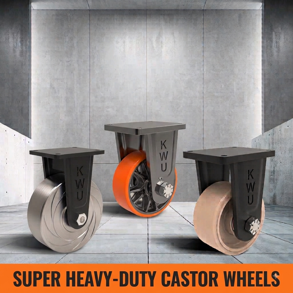 Super heavy-duty castor wheels